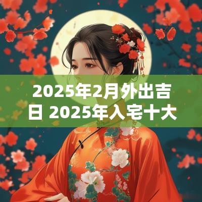 2025年2月外出吉日 2025年入宅十大吉日