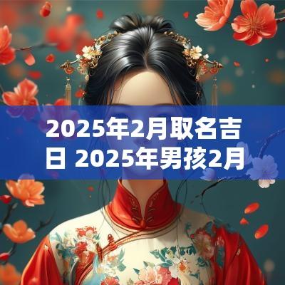2025年2月取名吉日 2025年男孩2月出生名字大全