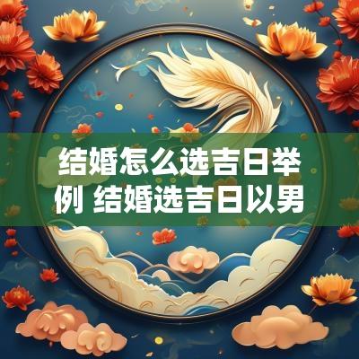 结婚怎么选吉日举例 结婚选吉日以男还是女