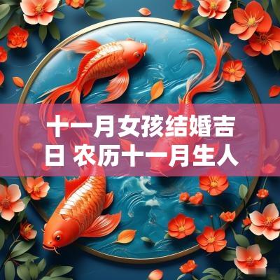 十一月女孩结婚吉日 农历十一月生人女孩几月结婚好