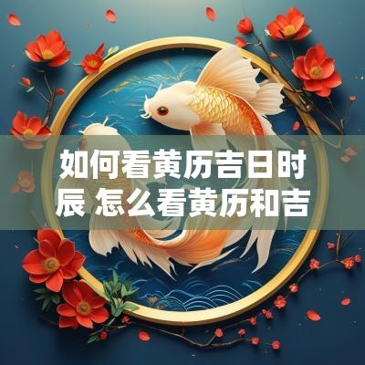 如何看黄历吉日时辰 怎么看黄历和吉时