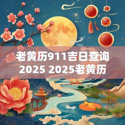 老黄历911吉日查询2025 2025老黄历吉日查询