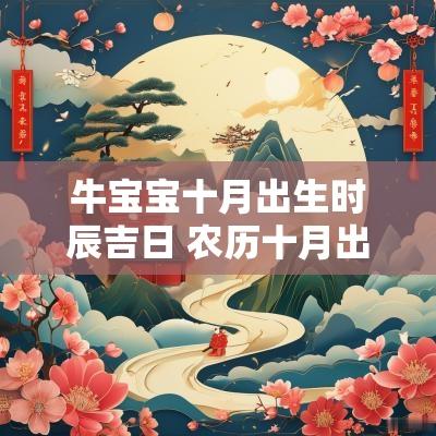 牛宝宝十月出生时辰吉日 农历十月出生吉日及时辰