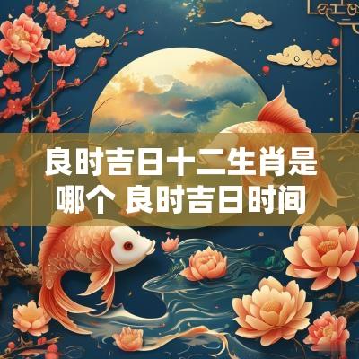 良时吉日十二生肖是哪个 良时吉日时间表