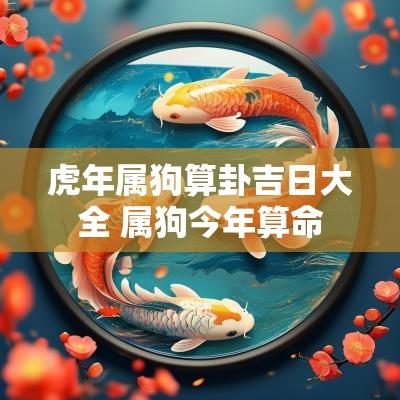 蛇年属狗算卦吉日大全 属狗今年算命