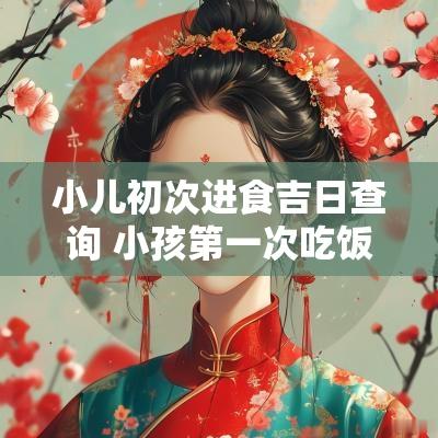 小儿初次进食吉日查询 小孩第一次吃饭吉日怎么选