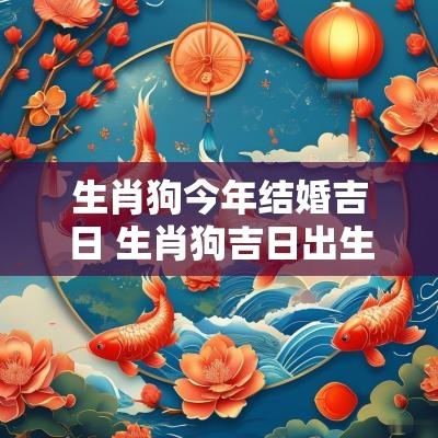 生肖狗今年结婚吉日 生肖狗吉日出生最好
