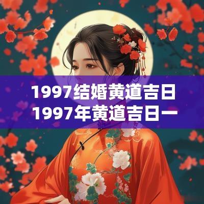 1997结婚黄道吉日 1997年黄道吉日一览表 1997结婚黄道吉日 1997年黄道吉日一览表