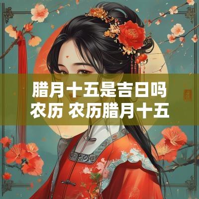 腊月十五是吉日吗农历 农历腊月十五什么星座