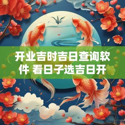 开业吉时吉日查询软件 看日子选吉日开业软件 开业吉时吉日查询软件 看日子选吉日开业软件
