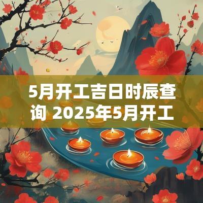 5月开工吉日时辰查询 2025年5月开工吉日查询