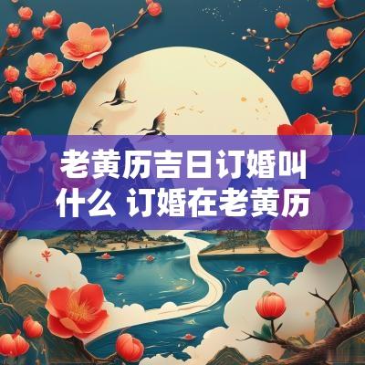 老黄历吉日订婚叫什么 订婚在老黄历中叫什么