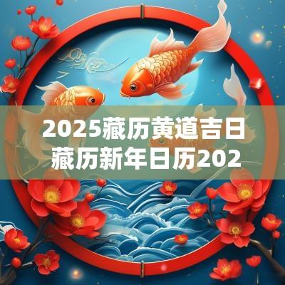 2025藏历黄道吉日 藏历新年日历2025最新款
