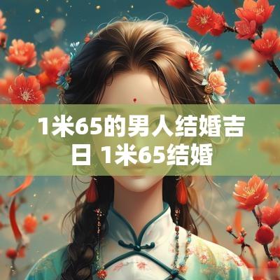 1米65的男人结婚吉日 1米65结婚