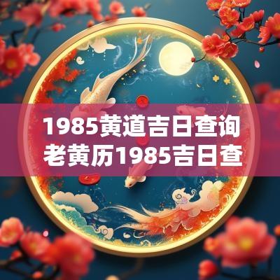 1985黄道吉日查询 老黄历1985吉日查询