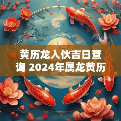 黄历龙入伙吉日查询 2025年属龙黄历正月开业吉日
