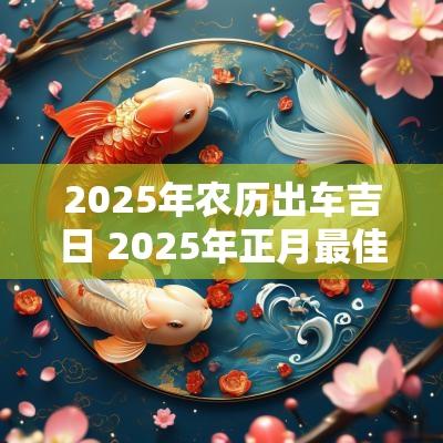 2025年农历出车吉日 2025年正月最佳出车吉日