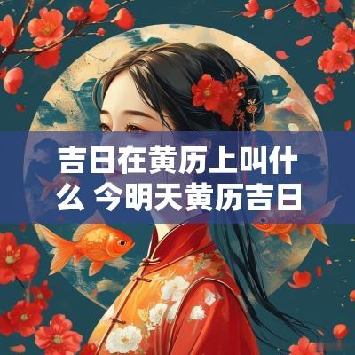 吉日在黄历上叫什么 今明天黄历吉日查询