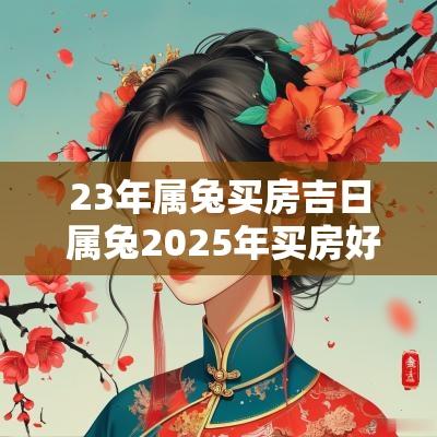 23年属兔买房吉日 属兔2025年买房好不好