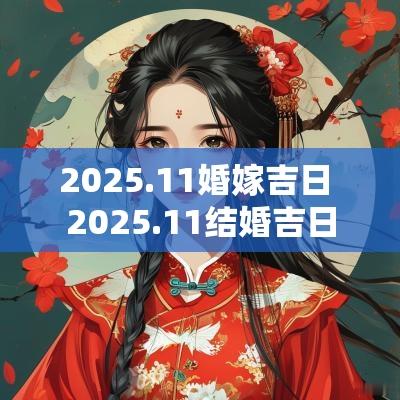 2025.11婚嫁吉日 2025.11结婚吉日