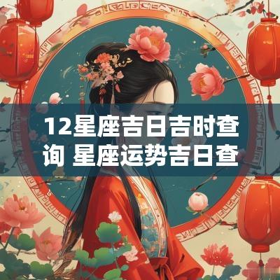 12星座吉日吉时查询 星座运势吉日查询表