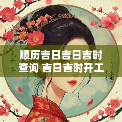 顺历吉日吉日吉时查询 吉日吉时开工吉日