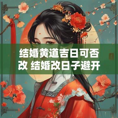 结婚黄道吉日可否改 结婚改日子避开什么