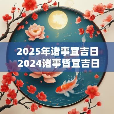2025年诸事宜吉日 2025诸事皆宜吉日查询一览表