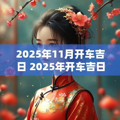 2025年11月开车吉日 2025年开车吉日吉时