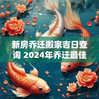 新房乔迁搬家吉日查询 2025年乔迁最佳的搬家吉日