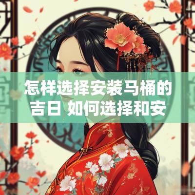怎样选择安装马桶的吉日 如何选择和安装适合的马桶