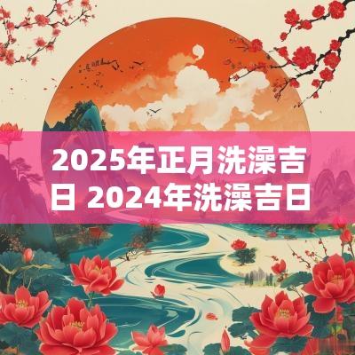 2025年正月洗澡吉日 2025年洗澡吉日一览表