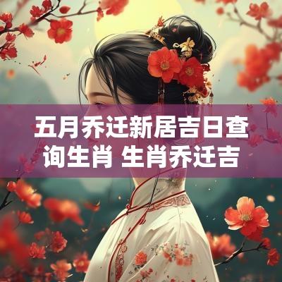 五月乔迁新居吉日查询生肖 生肖乔迁吉日2025年