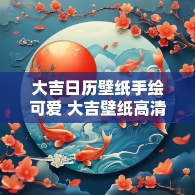 大吉日历壁纸手绘可爱 大吉壁纸高清大气