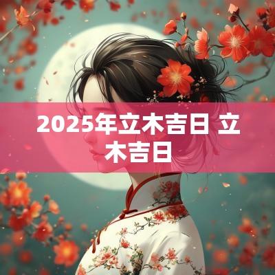 2025年立木吉日 立木吉日