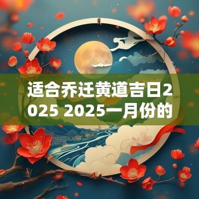 适合乔迁黄道吉日2025 2025一月份的黄道吉日乔迁