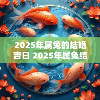 2025年属兔的结婚吉日 2025年属兔结婚最佳日子