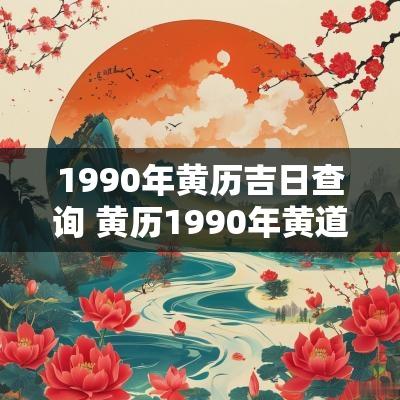 1990年黄历吉日查询 黄历1990年黄道吉日查询