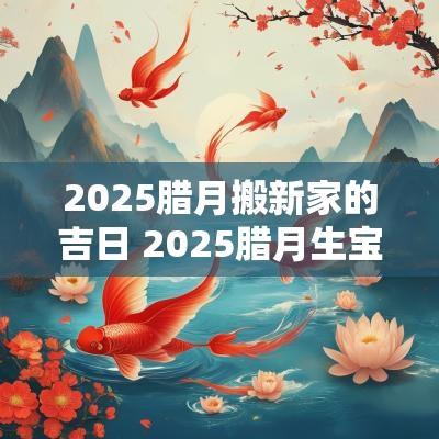2025腊月搬新家的吉日 2025腊月生宝宝吉日