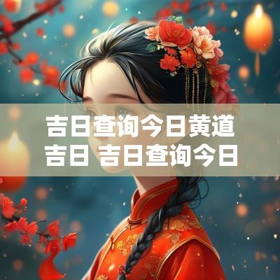 吉日查询今日黄道吉日 吉日查询今日黄历