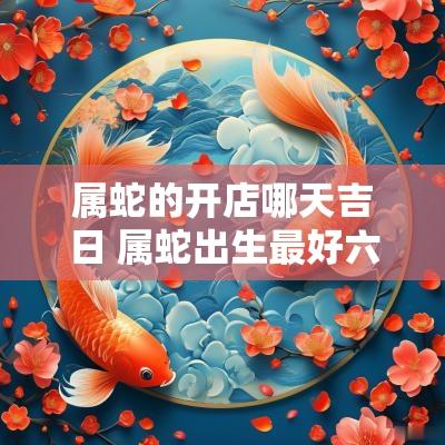 属蛇的开店哪天吉日 属蛇出生最好六个吉日