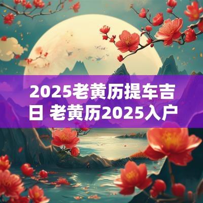 2025老黄历提车吉日 老黄历2025入户吉日