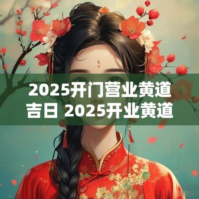 2025开门营业黄道吉日 2025开业黄道吉日一月