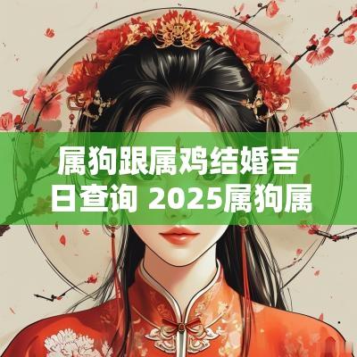 属狗跟属鸡结婚吉日查询 2025属狗属鸡结婚吉日