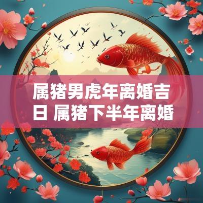 属猪男蛇年离婚吉日 属猪下半年离婚吉日