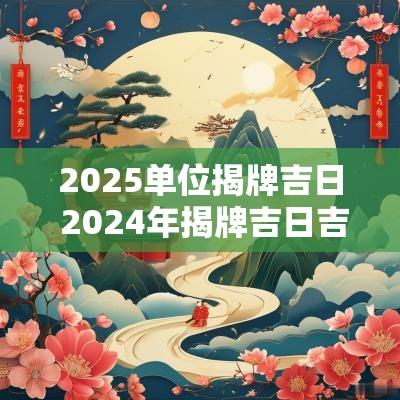 2025单位揭牌吉日 2025年揭牌吉日吉时查询
