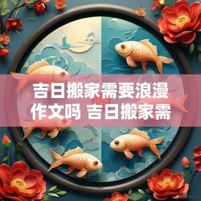 吉日搬家需要浪漫作文吗 吉日搬家需要住一晚吗
