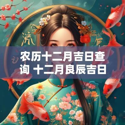 农历十二月吉日查询 十二月良辰吉日查询表