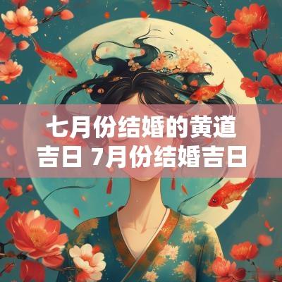 七月份结婚的黄道吉日 7月份结婚吉日