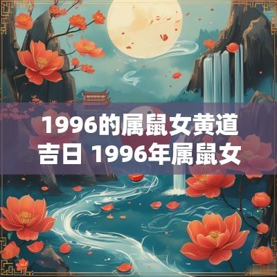 1996的属鼠女黄道吉日 1996年属鼠女命